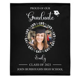 Custom Photo Graduation Blanket Senior 2023 – Memorial Gifts - Lovscape